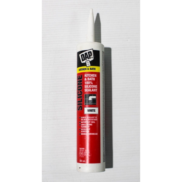 300ML DAP KITCHEN & BATHROOM 100% SILICONE SEALANT