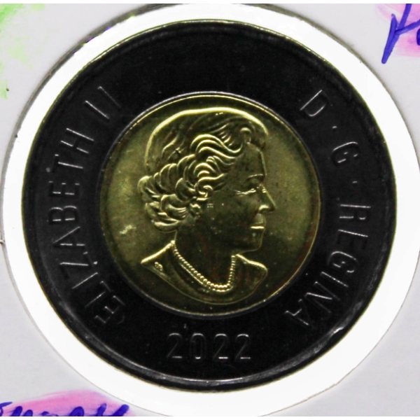 2022 MEMORY OF QUEEN ELIZABETH II $2 COIN