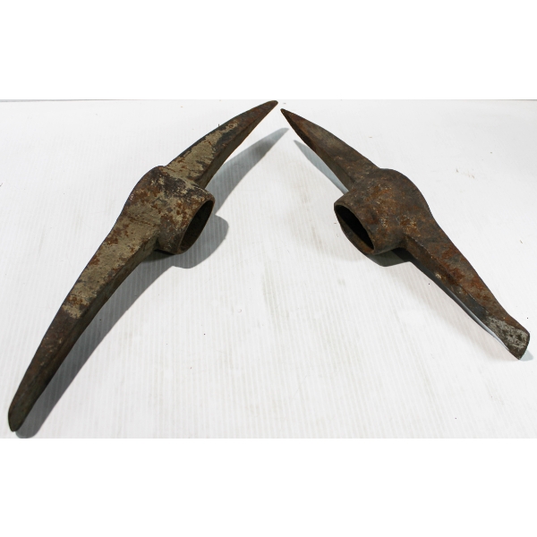 PAIR OF VINT. PICK AXE HEADS