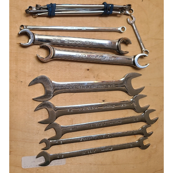 ASST SNAP-ON WRENCHES INCL DBL OPEN END SET