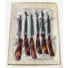 Image 1 : VINT. GLO-HILL STEAK KNIFE SET W/ BAKELITE HANDLES