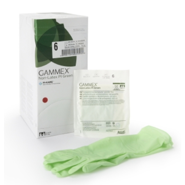 50 PR GAMMEX NON-LATEX PI GREEN GLOVES 