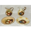 Image 2 : TWO VINT. FRUIT THEMED WASHING BASIN W/ PITCHER