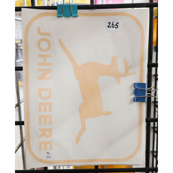 4 JOHN DEERE DECALS