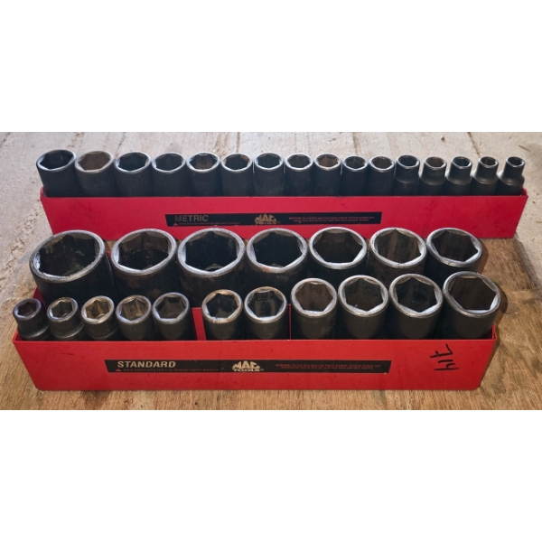 MAC TOOLS STANDARD & METRIC IMPACT SOCKET SETS