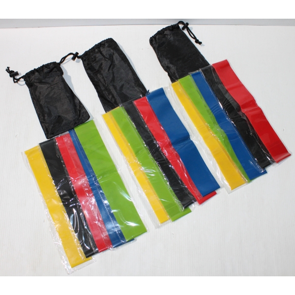 YOGA RESISTANCE EXERCISE BANDS - 3 NEW SETS 