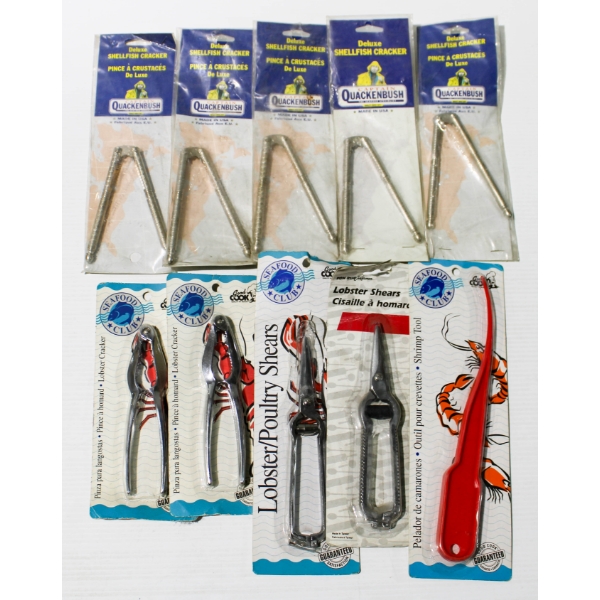 NEW SHELLFISH UTENSILS - SHRIMP TOOL - LOBSTER SHEAR ETC.