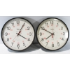Image 1 : 2 BATES 12" BATTERY SHOP CLOCKS 