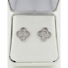 Image 1 : 14K WHITE GOLD DIAMOND EARRINGS
