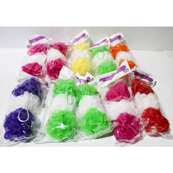 30 MINI BATH SPONGE LOOFAHS