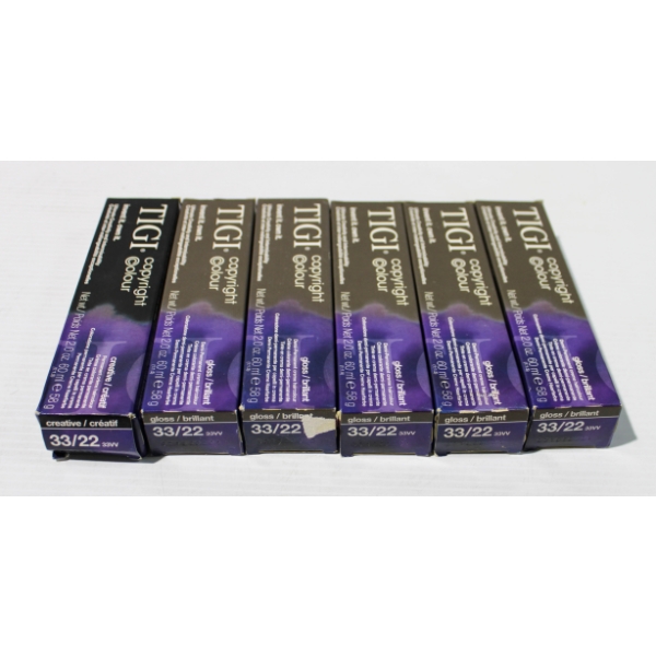 6 TIGI C. COLOR DEMI-PERMANENT PRO. HAIRCOLOR CREAM