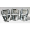 Image 1 : 3 NEW 2L DURA FEED / UTILITY SCOOPS - STAINLESS STEEL