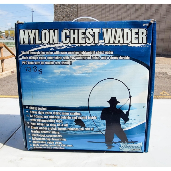 NEW GRIZZLY NYLON CHEST WADER