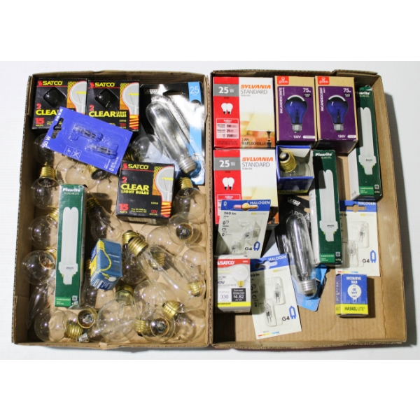 NEW LIGHT BULBS - ASST. SIZE & TYPE