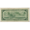 Image 2 : 1954 CANADIAN DEVILS FACE $1 DOLLAR BANKNOTE