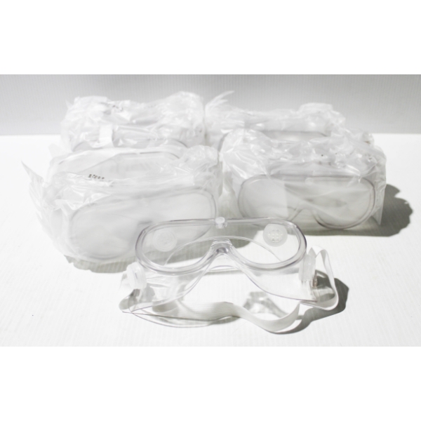 BOX OF 10 PAIRS OF SPLASH SAFE GOGGLES