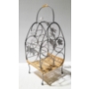 Image 1 : 5 BOTTLE WINE RACK W/ HANDLE 