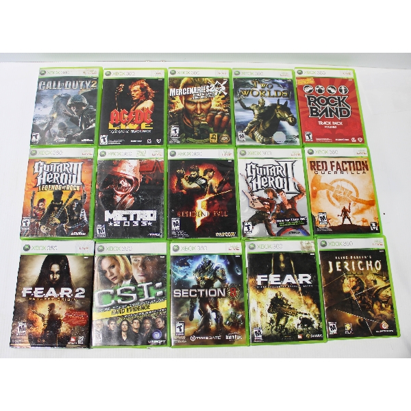 ASST. XBOX 360 VIDEO GAMES