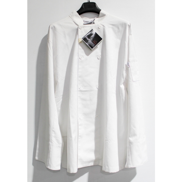 NEW LONG SLEEVE BLACKWOOD CHEF BASICS JACKET - WHITE