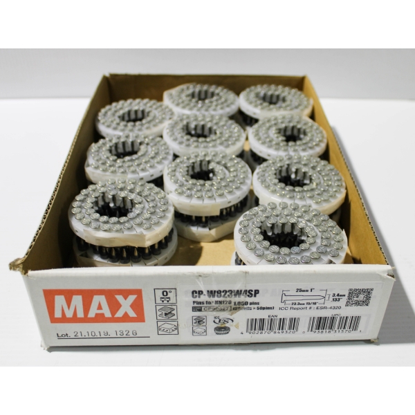 1000 NEW MAX TOOLS CP-W823W4SP 1" X .133" STEP PINS