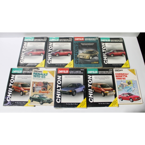 9 VINT. CHILTON AUTO REPAIR MANUALS RENAULT BERETTA CHRYSLER