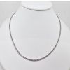 Image 1 : 10K WHITE GOLD 18" NECKLACE
