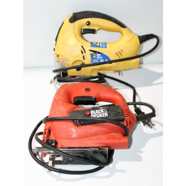 2 JIGSAWS - TESTED - BLACK & DECKER & POWERFIST