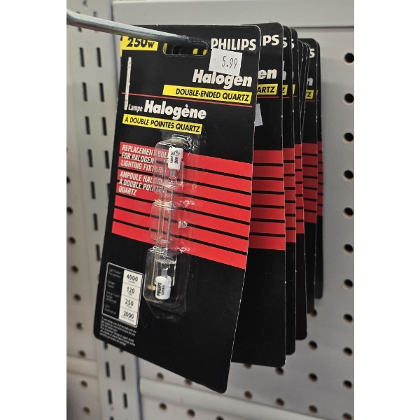 9 PHILIPS HALOGEN DOUBLE ENDED QUARTZ REPLACMENT BULBS