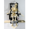 Image 1 : VINTAGE 12" GEMMY ANIMATED SKELETON ELECTRIC CHAIR