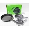 Image 1 : NEW 3PCS CAST IRON SKILLET SET SIZES 9.5" - 11.5" - 14.5"