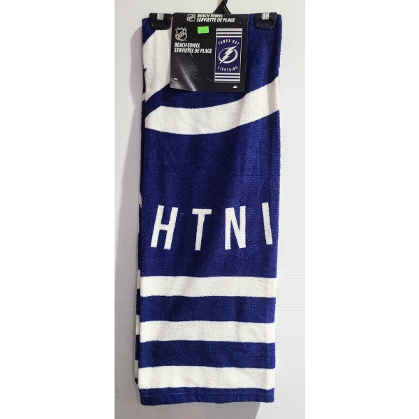NEW TAMPA BAY LIGHTNING NHL BEACH TOWEL