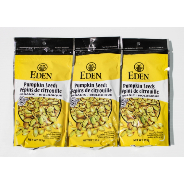 3 X 113G EDEN ORGANIC PUMPKIN SEEDS