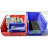 Image 1 : TWO PLASTIC PARTS TRAYS W/ SCREWS & FASTENERS ETC