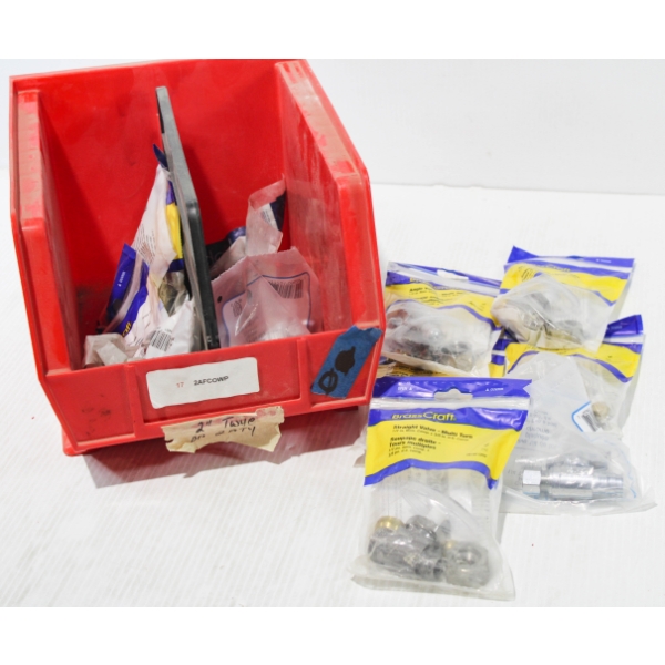 NEW MULTI TURN WATER LINE VALVES W/ PARTS BIN