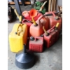 Image 1 : 7 ASSORT. GAS & DIESEL CANS PLUS FUNNELS