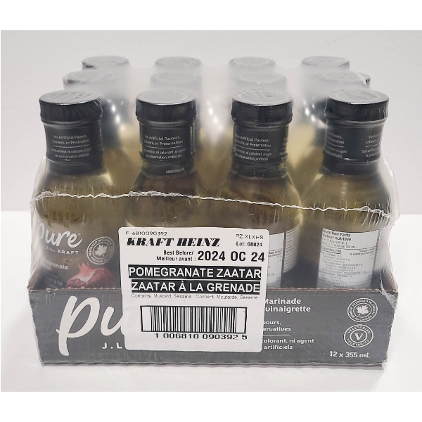 12 POMEGRANATE ZAATAR KRAFT PURE MARINATE / DRESSING