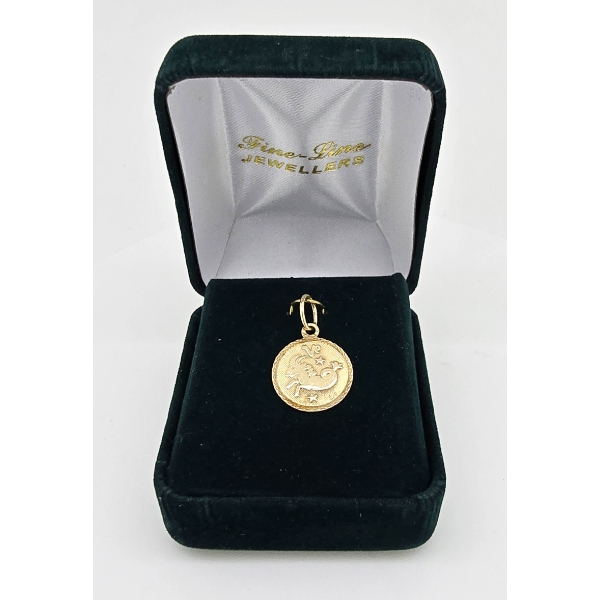 14K GOLD CAPRICORN PEDNANT
