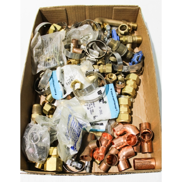 NEW / USED PLUMBING SUPPLIES - BRASS FITTINGS - PEX FITTINGS ETC.