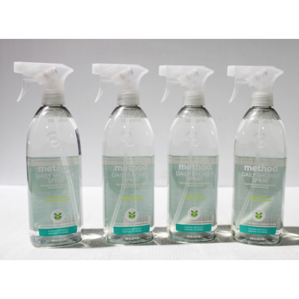 4 X 828ML NEW METHOD DAILY SHOWER SPRAY CLEANER
