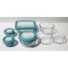 Image 1 : ANCHOR HOCKING GLASS STORAGE CONTAINERS W/ 4 LIDS