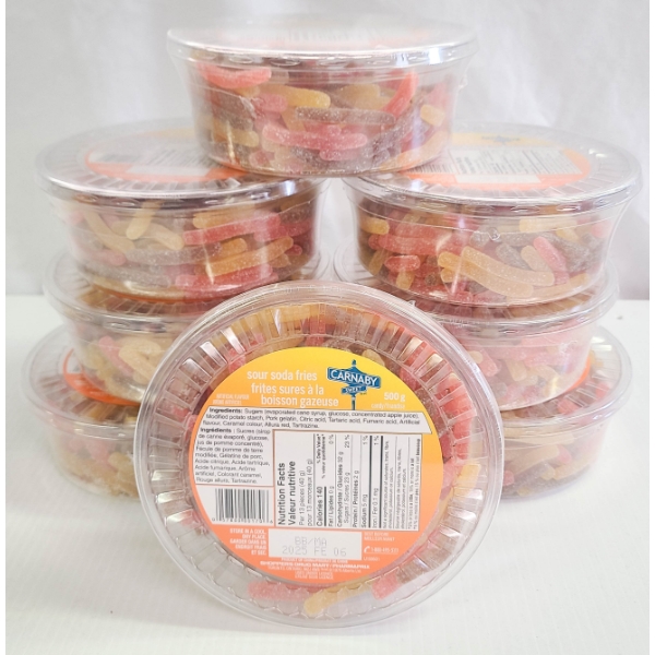 8 PKS CARNABY SWEET SOUR SODA FRIES CANDY