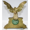 Image 2 : HEAVY BRASS EAGLE MANTLE CLOCK 