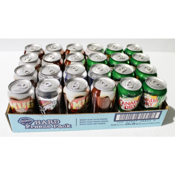 24 ASST. SODA POP - MUG ROOTBEER CANADA DRY ETC.