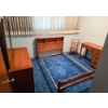 Image 1 : HARDWOOD BEDROOM SET WITH KIDS DESK
