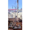Image 1 : ELECTRIC ROTATING X-MAS ORNAMENT DISPLAY W/ ORNAMENTS
