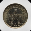 Image 1 : 1941C A.U. NEWFOUNDLAND SILVER 5 CENT COIN