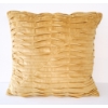 NEW MUSTARD VELVET DECORATIVE PILLOW 16" X 16"