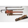 Image 1 : ASSORT. OF TOOLS PIPE WRENCH, PLANNER, WRECKING BARS ETC
