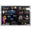 Image 1 : 2 SETS MILA MARKERS LIQUID CHALK STENCILS & MINI CHALKBOARD