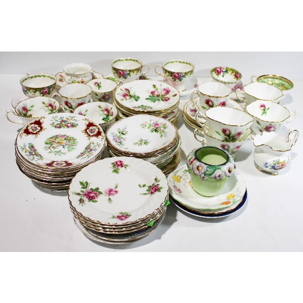 ASST CUPS & SAUCERS & DESSERT PLATES